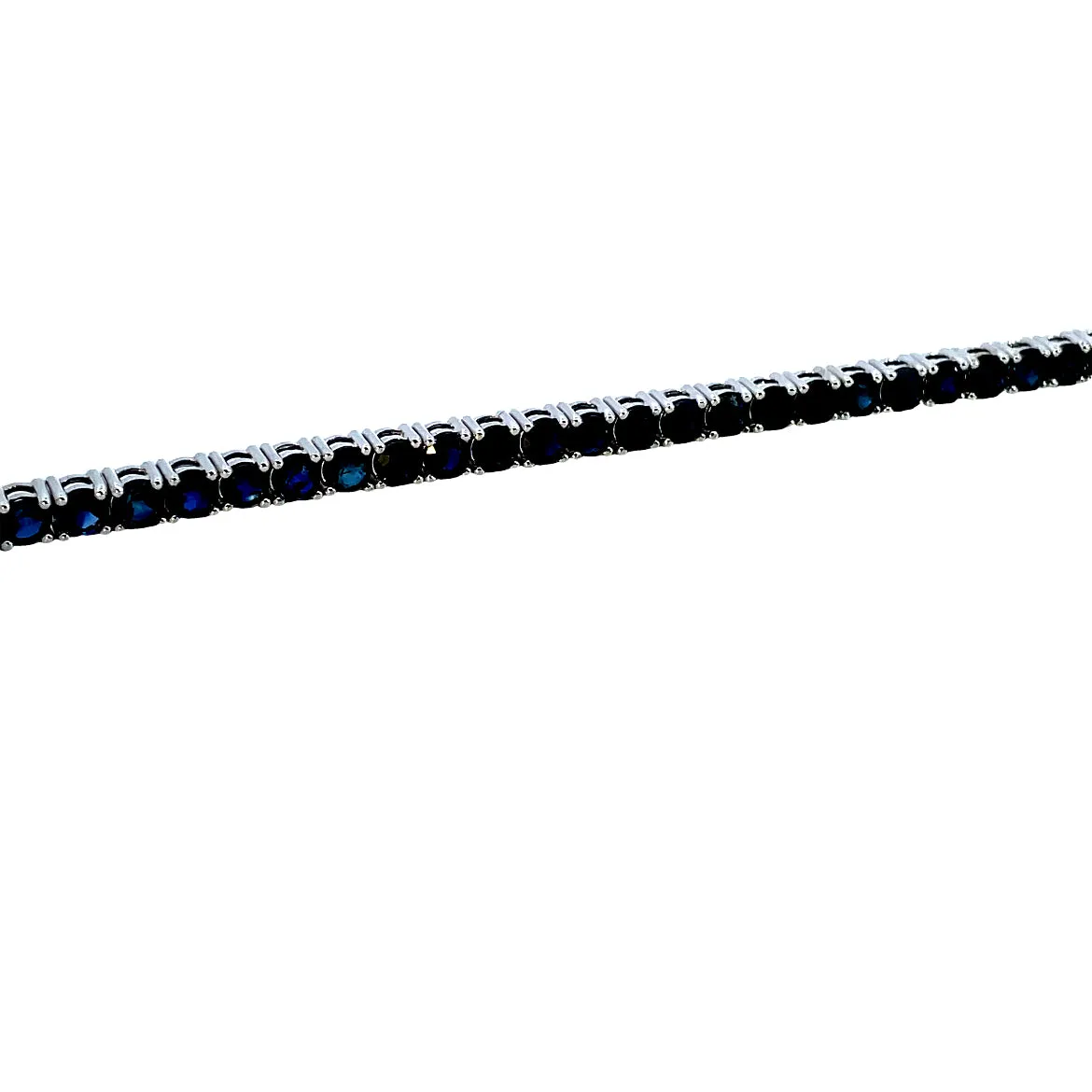 14K Sapphire Tennis Bracelet