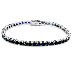 14K Sapphire Tennis Bracelet