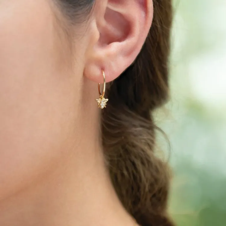 14K Yellow 24 mm Endless Hoop Earrings