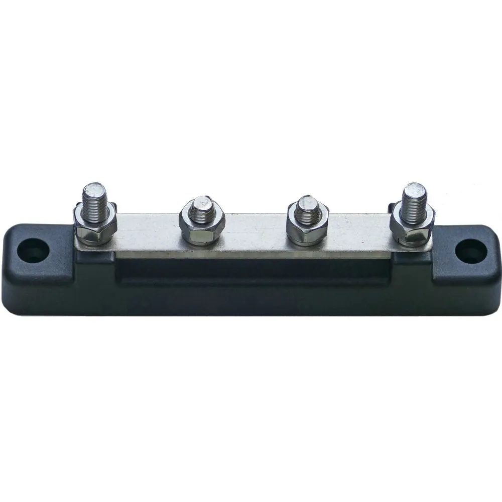 150A 2 Stud Tinned Bus Bar with Transparent Cover
