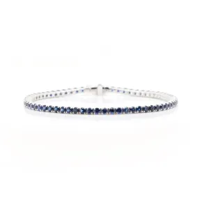 5.25 cts Blue Sapphire Tennis Bracelet