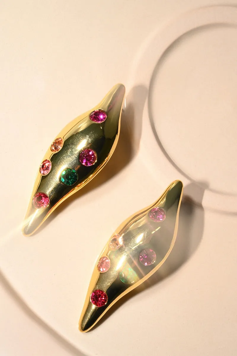 CELESTIAL DROP GOLD EARRINGS
