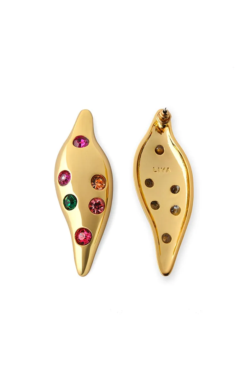 CELESTIAL DROP GOLD EARRINGS