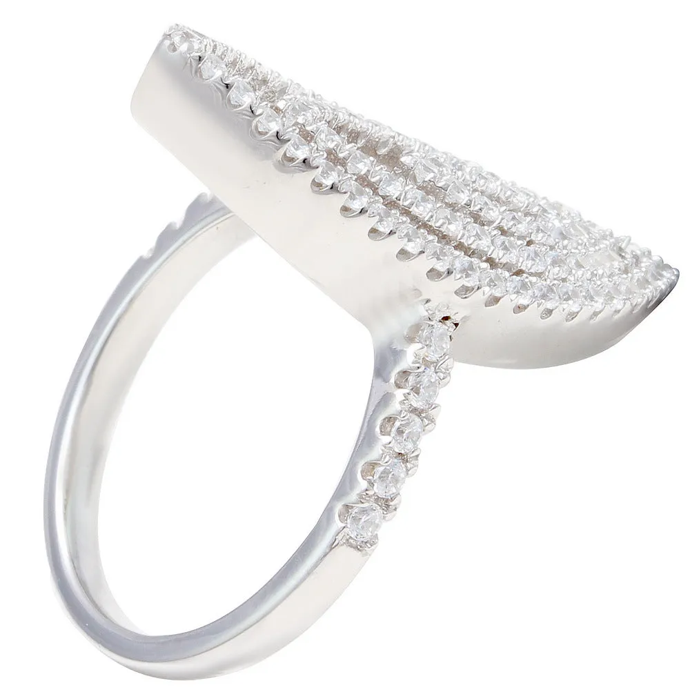 Concentric Leaf Petals Ring - IJ15CSSR1039