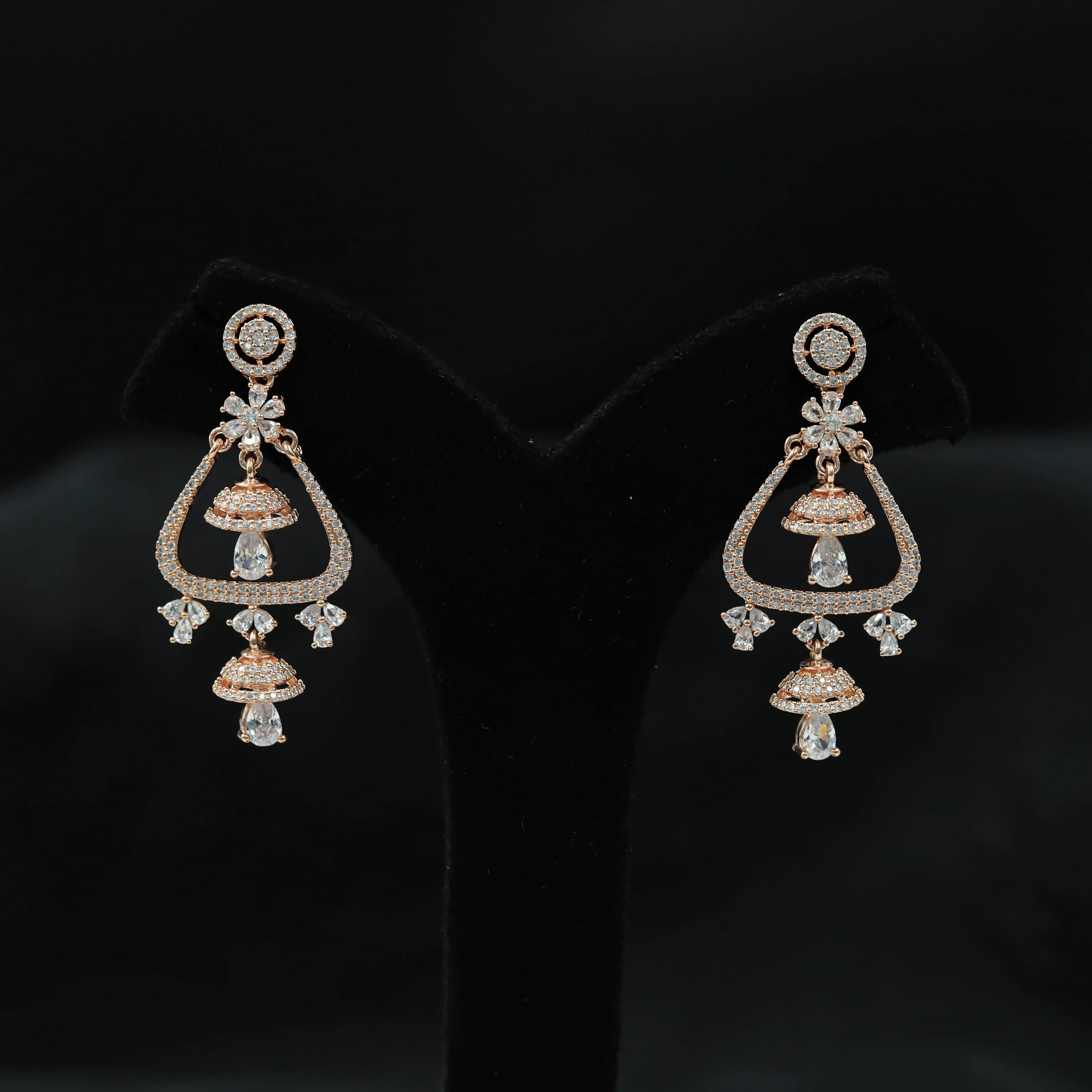 Danglers Zircon/AD Earring 6680-28