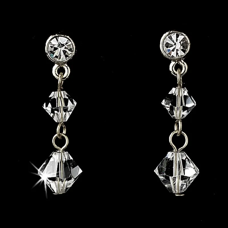 Fabulous Swarovski Crystal Bridal Necklace & Earring Set