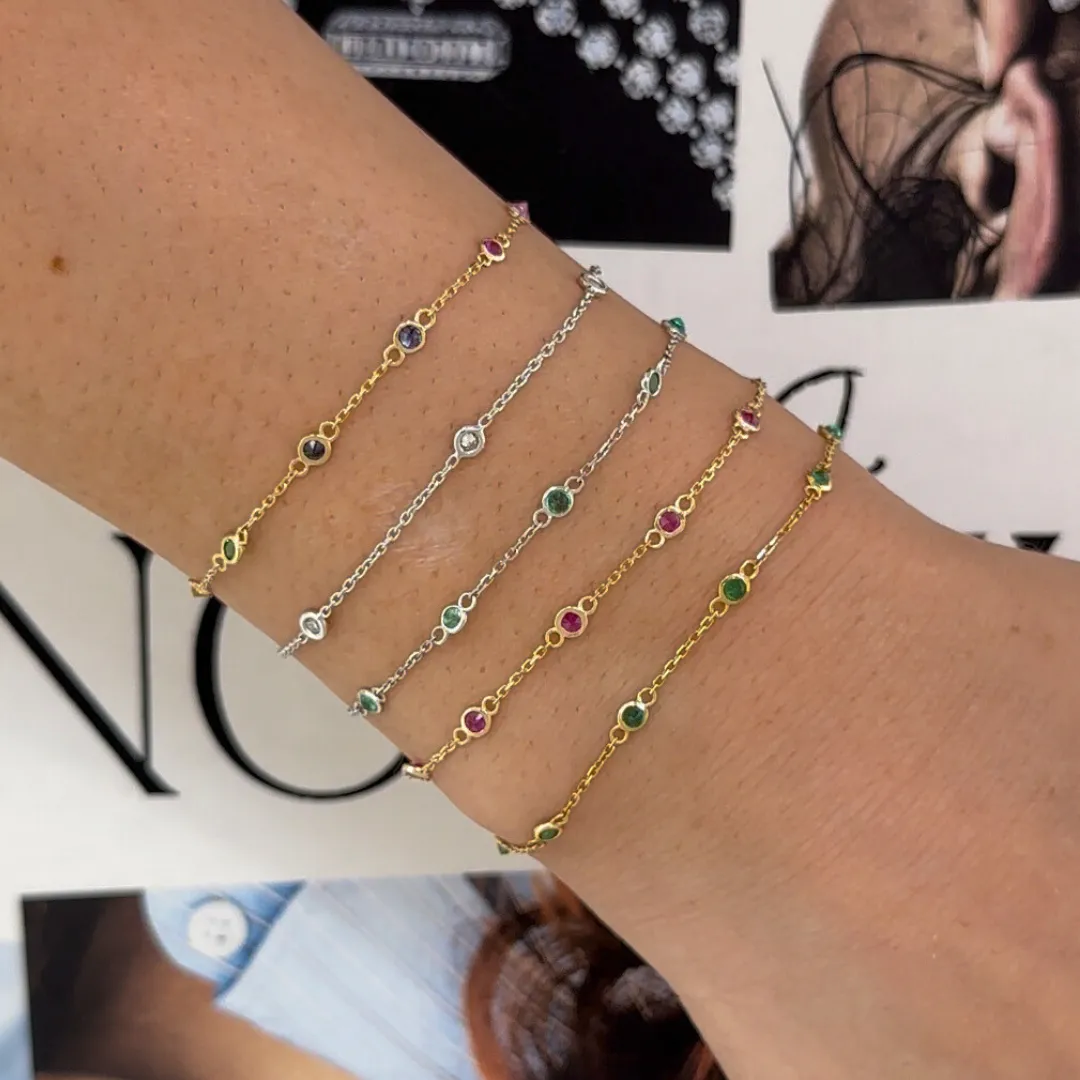 Gemstone by the Inch Bracelet