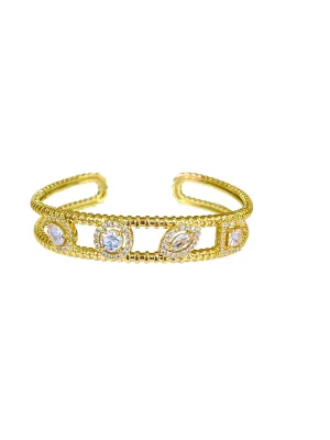 Gemstone Cuff Bracelet