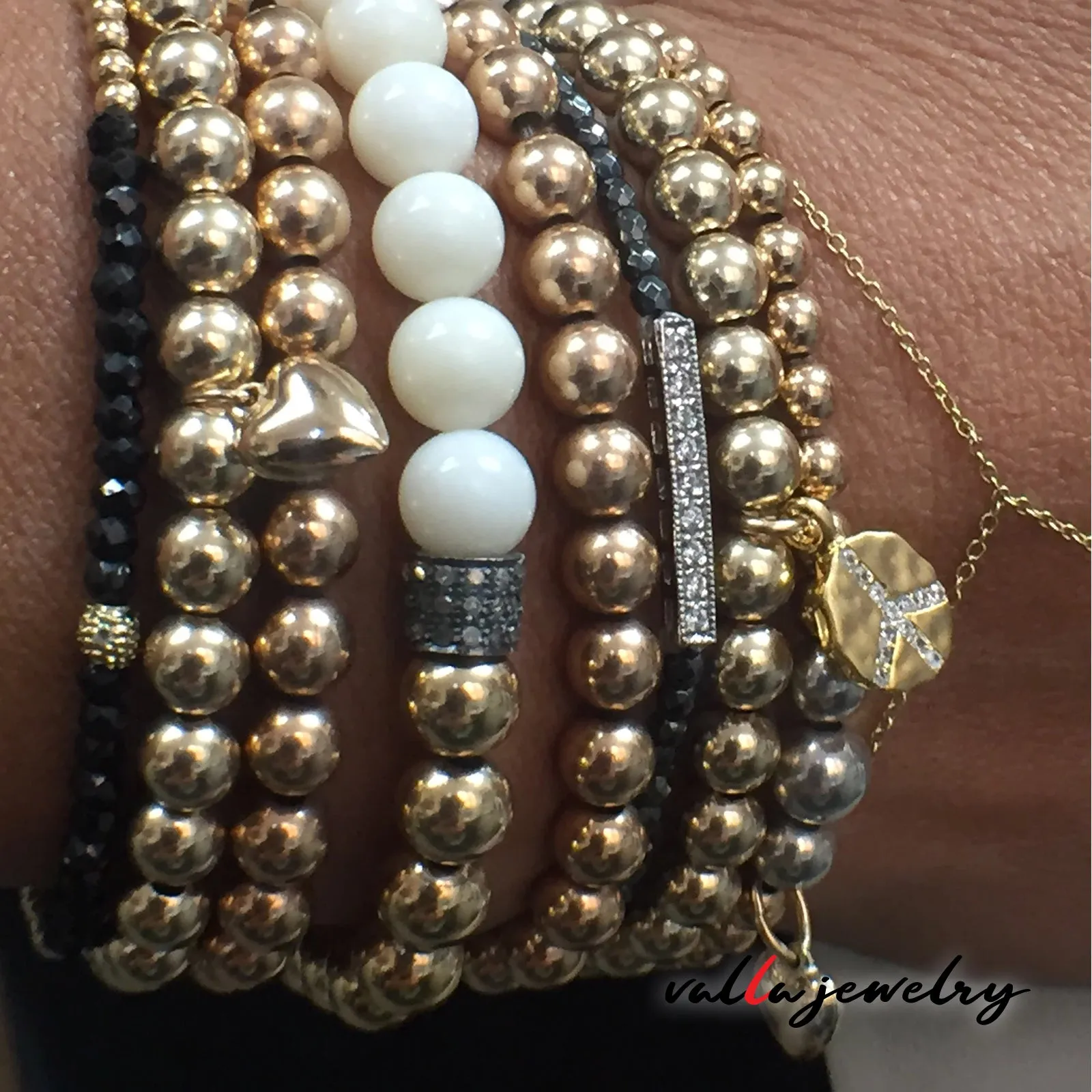Gold Balls and Charm Bracelets V0317