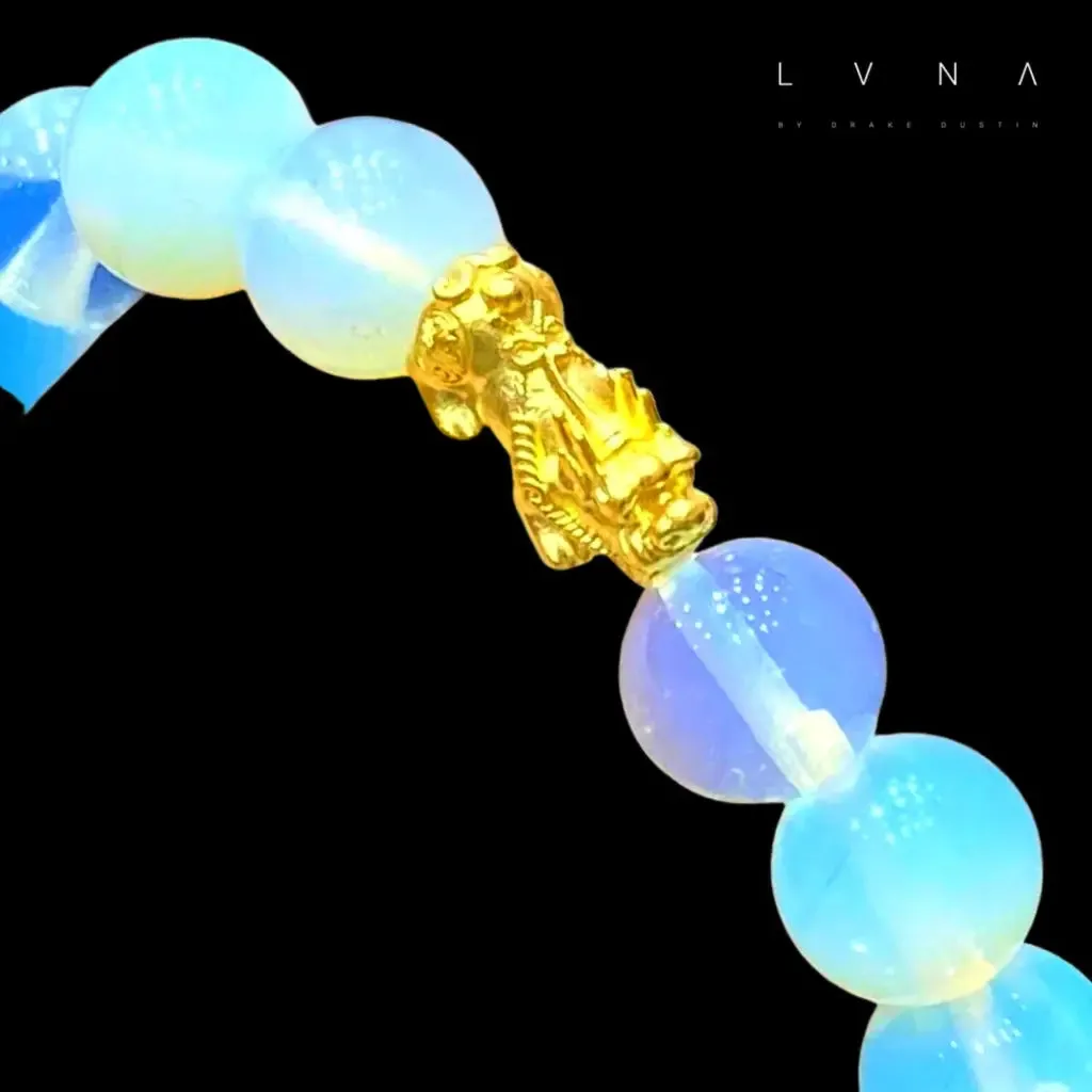 #GOLD2024 | 24K Lucky Gemstone Blue Moon Stone Bracelet
