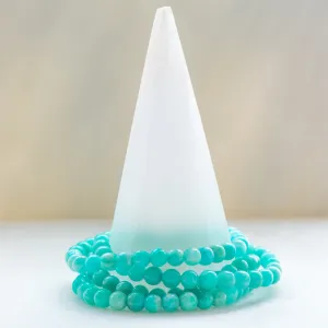 Grade A Medium Amazonite Dainty Bracelet