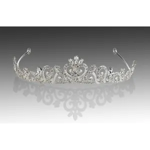 Heart-Shaped Crystal Tiara