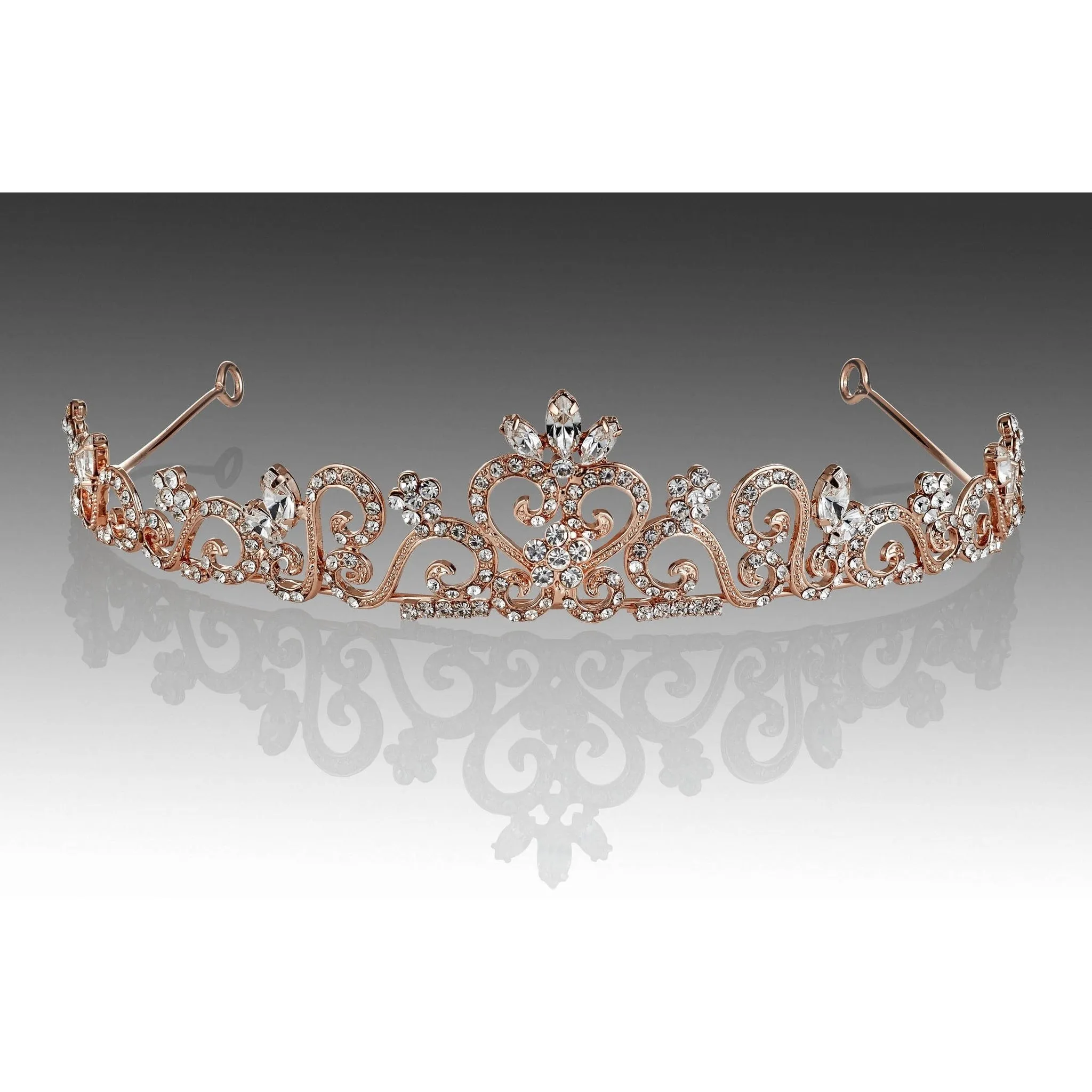 Heart-Shaped Crystal Tiara