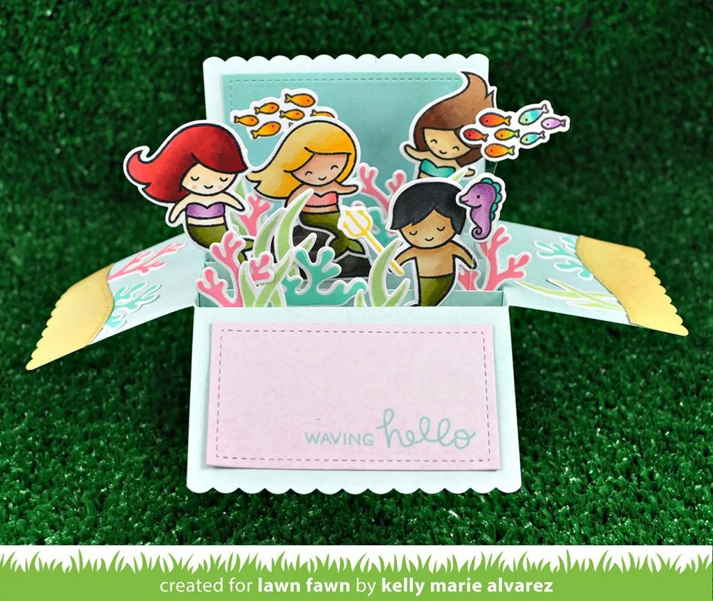Lawn Fawn - Clear Photopolymer Stamps - Mermaid For You