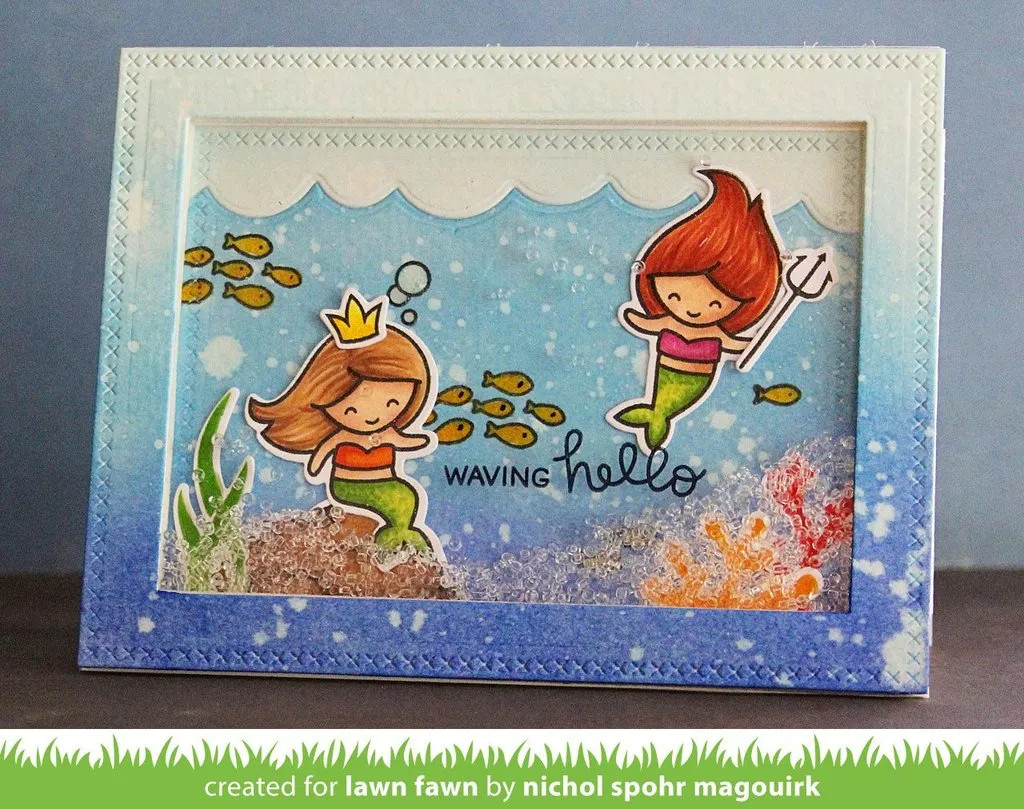 Lawn Fawn - Clear Photopolymer Stamps - Mermaid For You