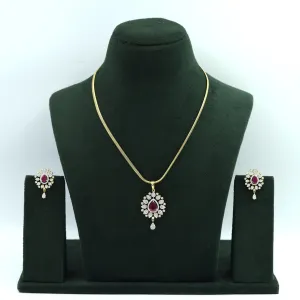 Light Zircon/AD Pendant Set 15244-69
