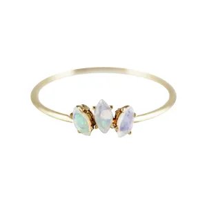 PETITE OPAL TIARA RING