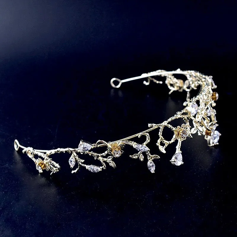 "Rahi" - Bohemian Gold Bridal Tiara