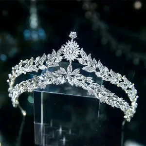 "Valentina" - Silver Crystal Bridal Tiara