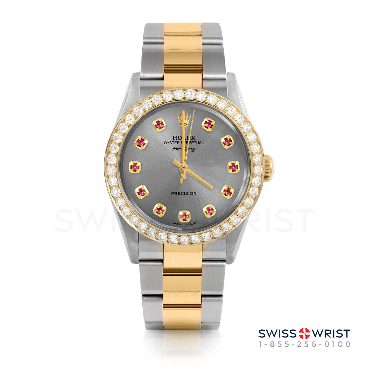 Rolex Air King 34mm | 5500-TT-SLT-RBY-AM-2CT-OYS