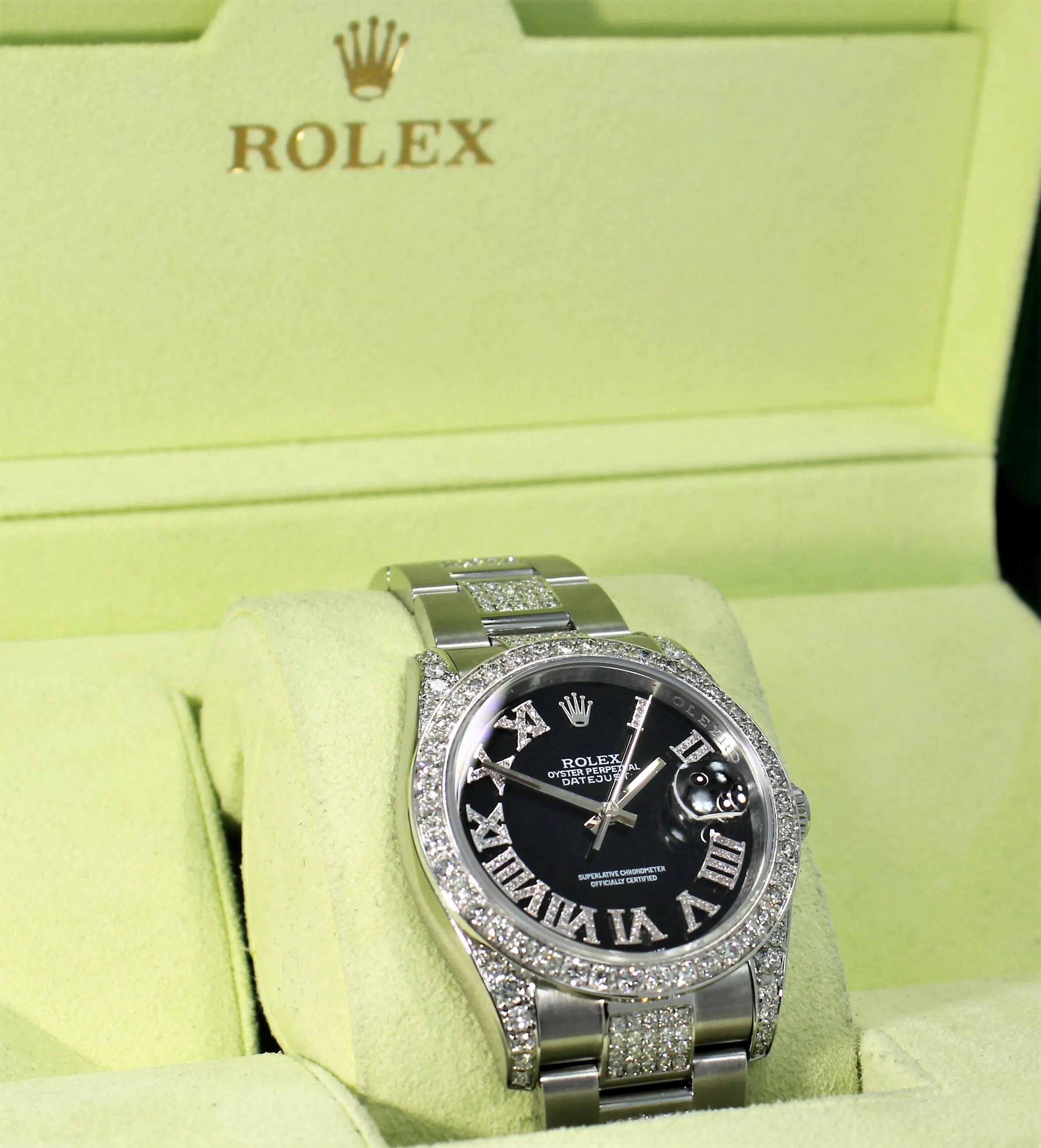 Rolex DateJust 116200 36mm black diamond dial bezel & bracelet oyster perpetual