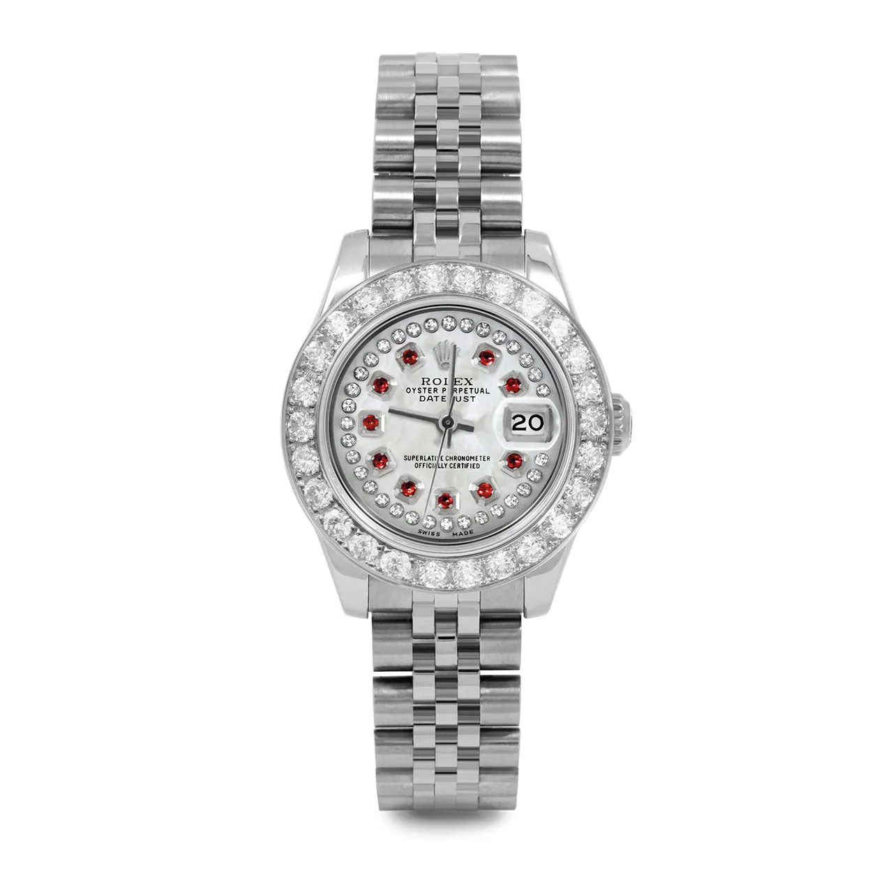 Rolex Datejust 26mm | 179174-WMOP-STRR-2CT-JBL