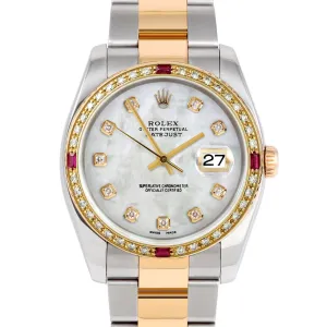 Rolex Datejust 36mm | 116233-WMOP-DIA-AM-4RBY-OYS