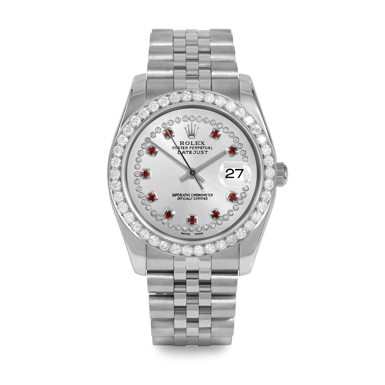 Rolex Datejust 36mm | 116234-SLV-STRR-25CT-JBL