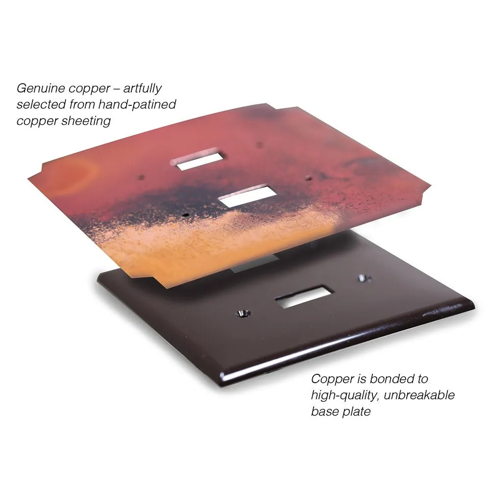 Sierra Copper - 1 Rocker / 1 Duplex Wallplate