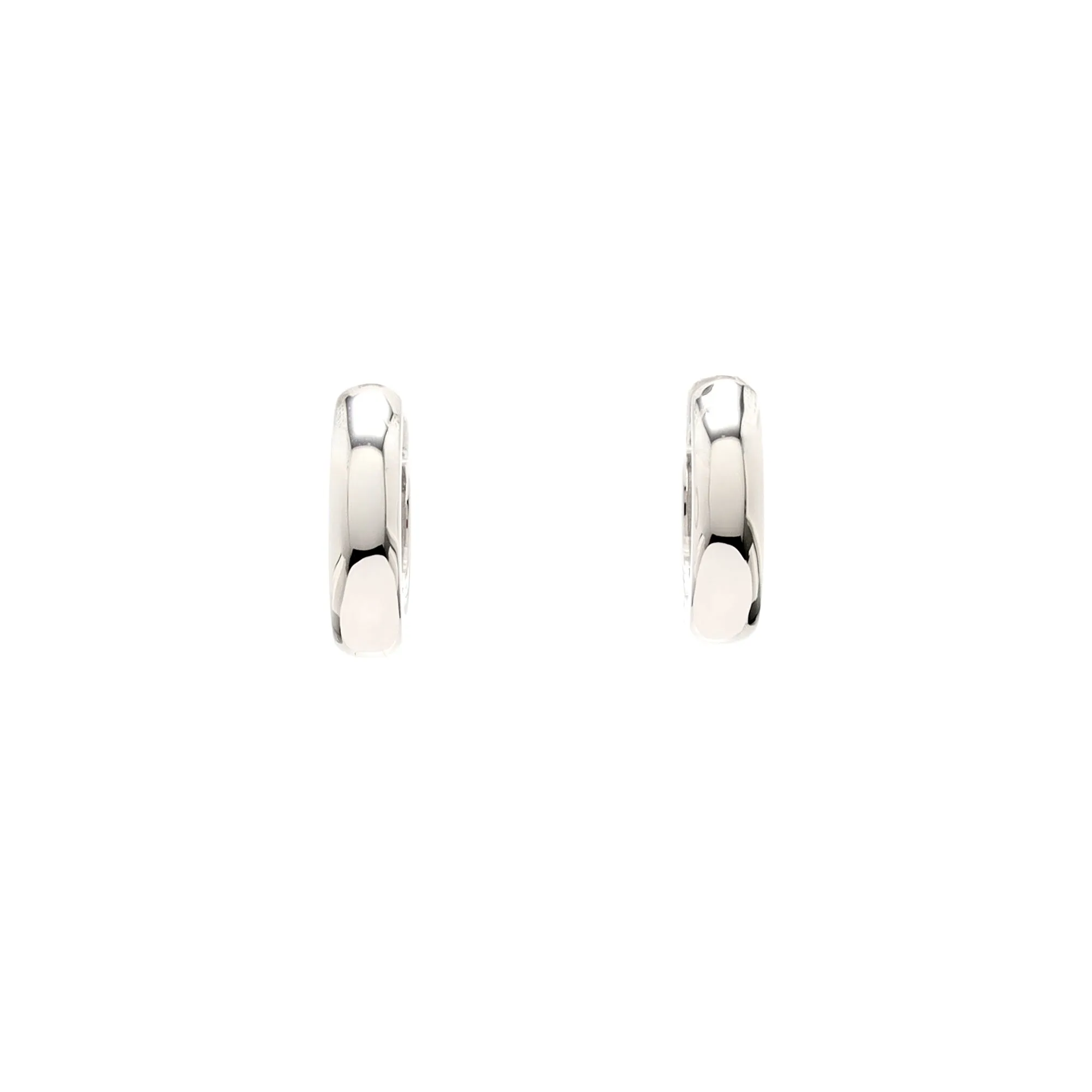 Silver Huggie Hoops