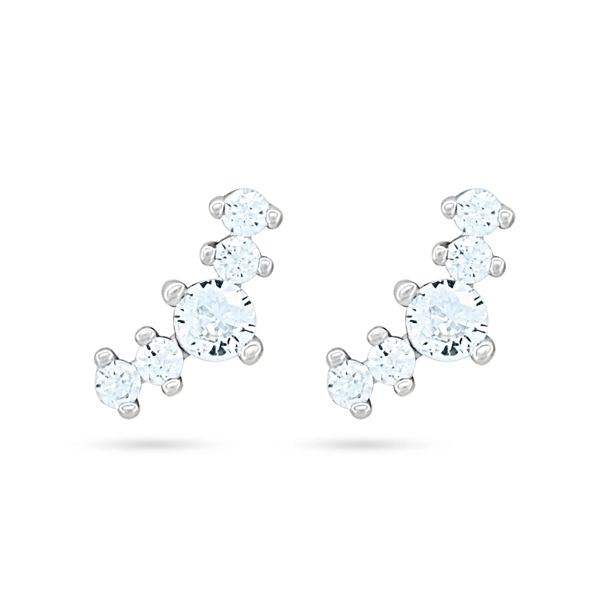 Stellar Zircon Cluster Earrings