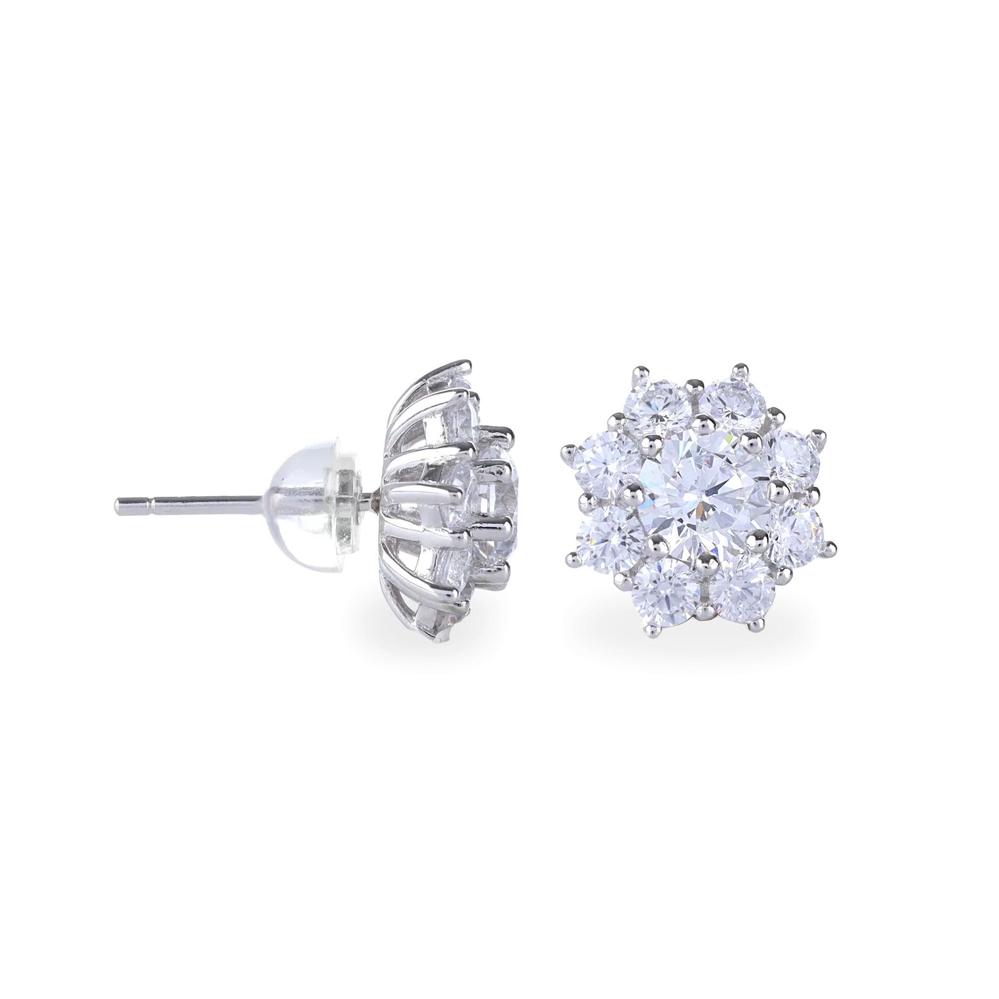 SUNFLOWER SOLITAIRE EARRING