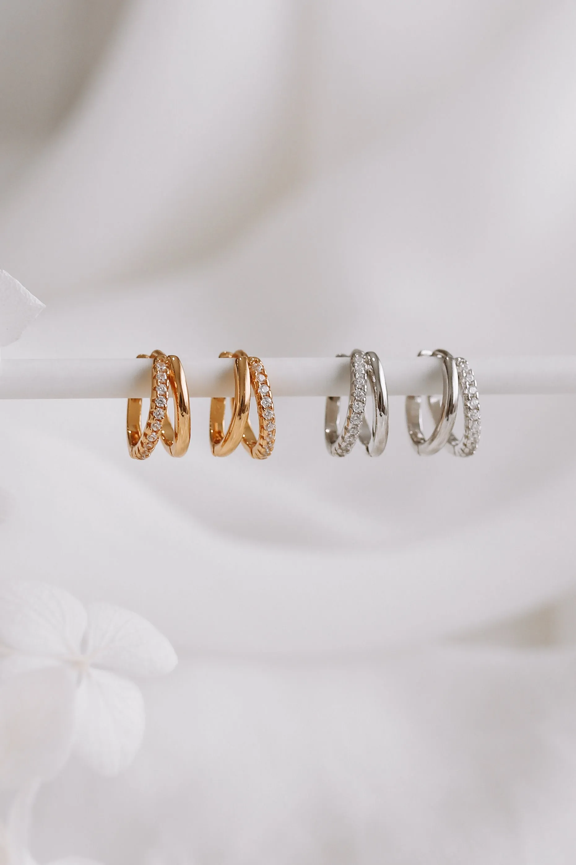 Tara - Sterling Silver Hoop Earrings