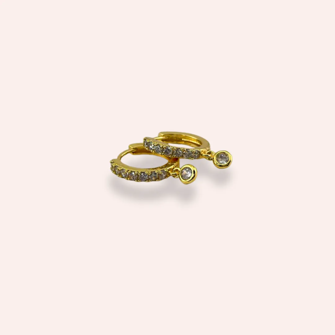 Zircon Tiny Hoops